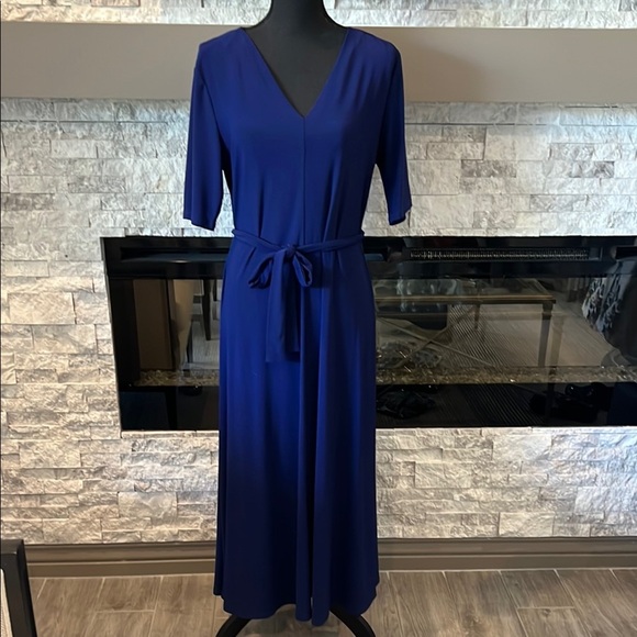 MSK Royal Blue Long Sleeve Dress - Picture 1 of 13